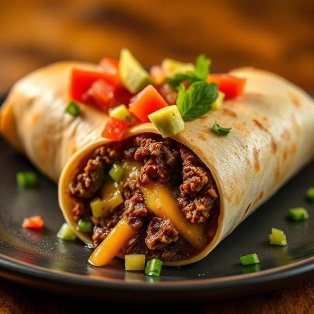 Premium Beef Burrito